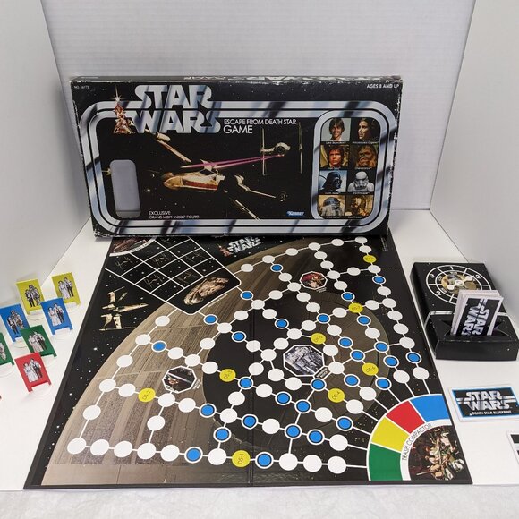 Star Wars Escape From Death Star Board Game Hasbro Kenner 2018 Almost Complete - Picture 3 of 16